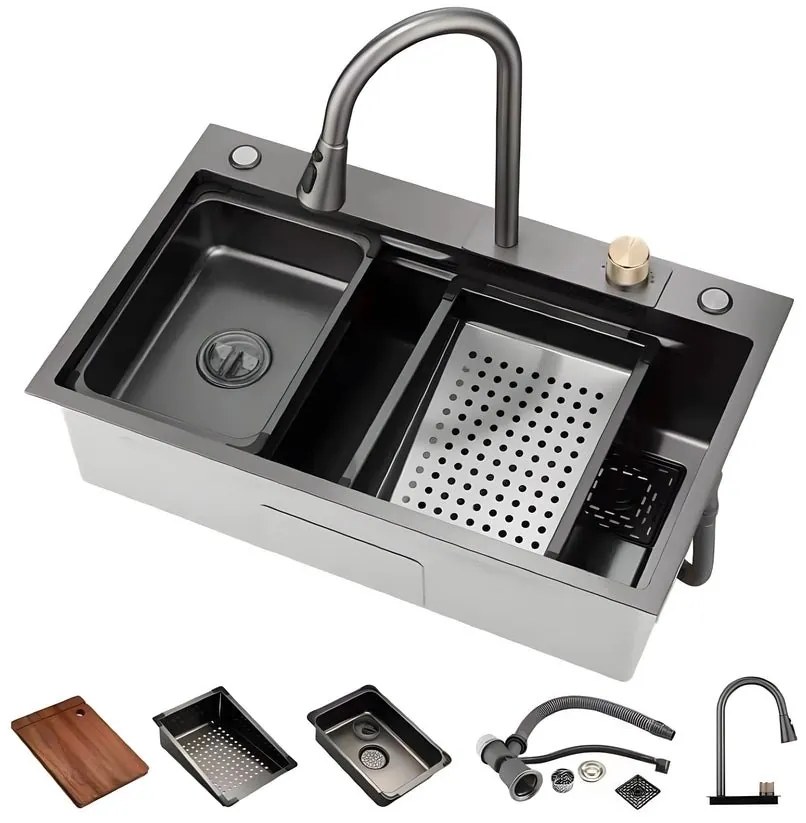 Chiuveta Bucatarie Profesionala Multifunctionala , Inox,FY3018