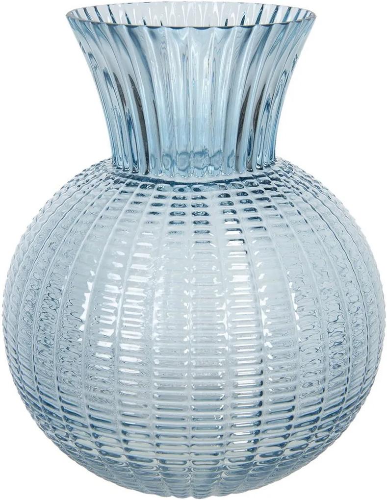 Vaza pentru flori din sticla albastra Ø 20 cm x 25 h