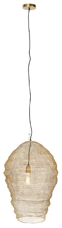 Lampă suspendată orientală aurie 70 cm - Nidum