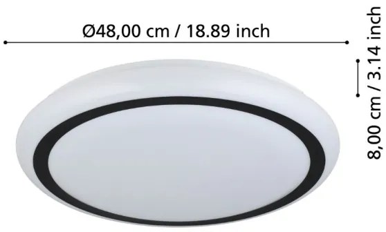 Plafonieră LED CAPASSO LED/19,5W/230V Eglo 900335