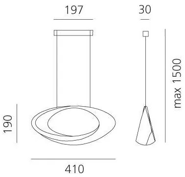 Lustră LED dimabilă pe cablu Artemide 1182010A CABILDO LED/44W/230V 3000K
