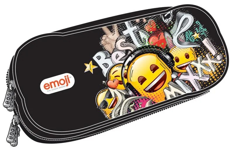 Emoji Mix Penar cu 2 compartimente 26 cm
