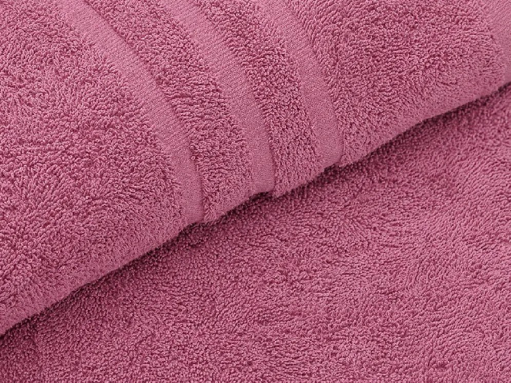 Prosop de baie CLASSIC COLOR 70 x 140 cm roz antic, 100% bumbac