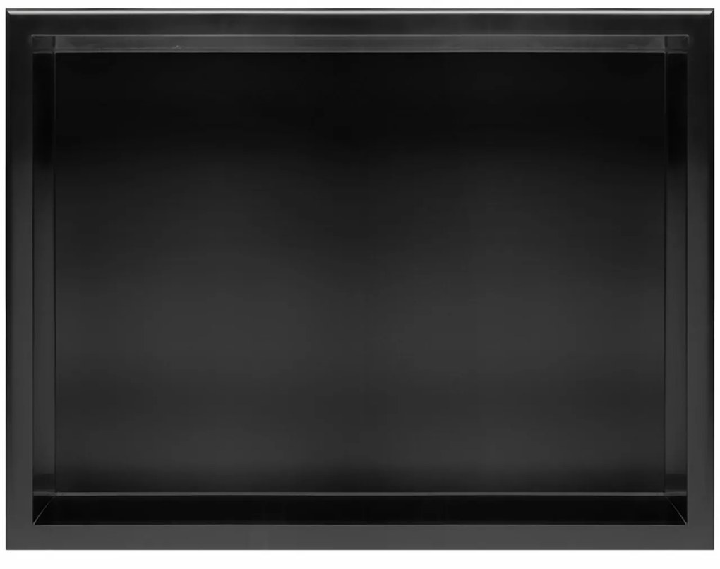 Raft incastrat pentru baie 30x45 negru mat