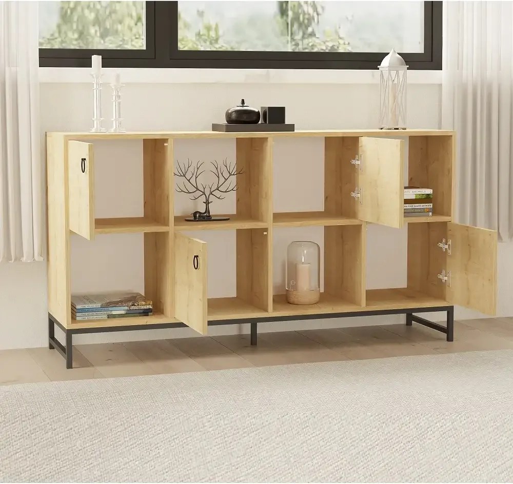 Consola Paola culoare stejar 160x85x40 cm