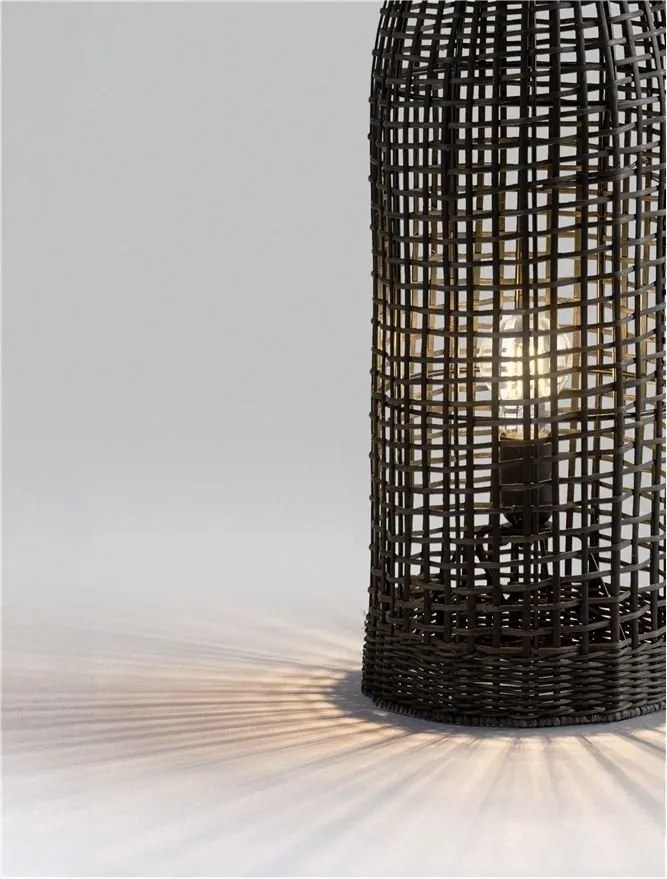 Lampadar/Lampa de podea decorativa ratan natural, NAOS H 73cm