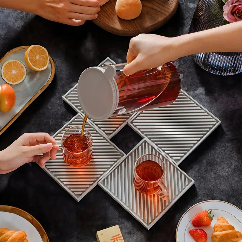 Cana cu infuzor pentru ceai BUYDEEM CD2001, 500 ml, Otel inoxidabil, Design elegant, Gri