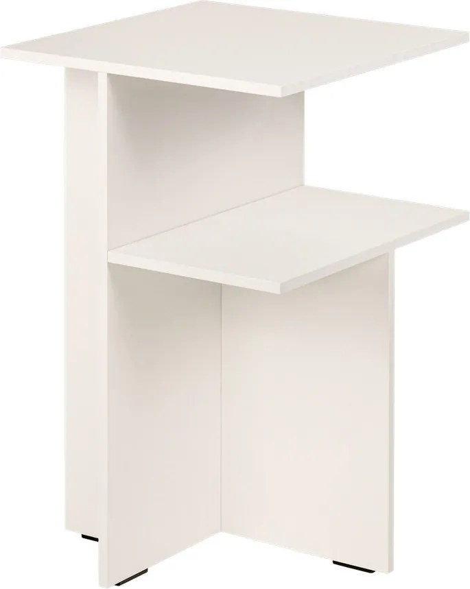 Noptieră grej cu rafturi Atik – noo.ma