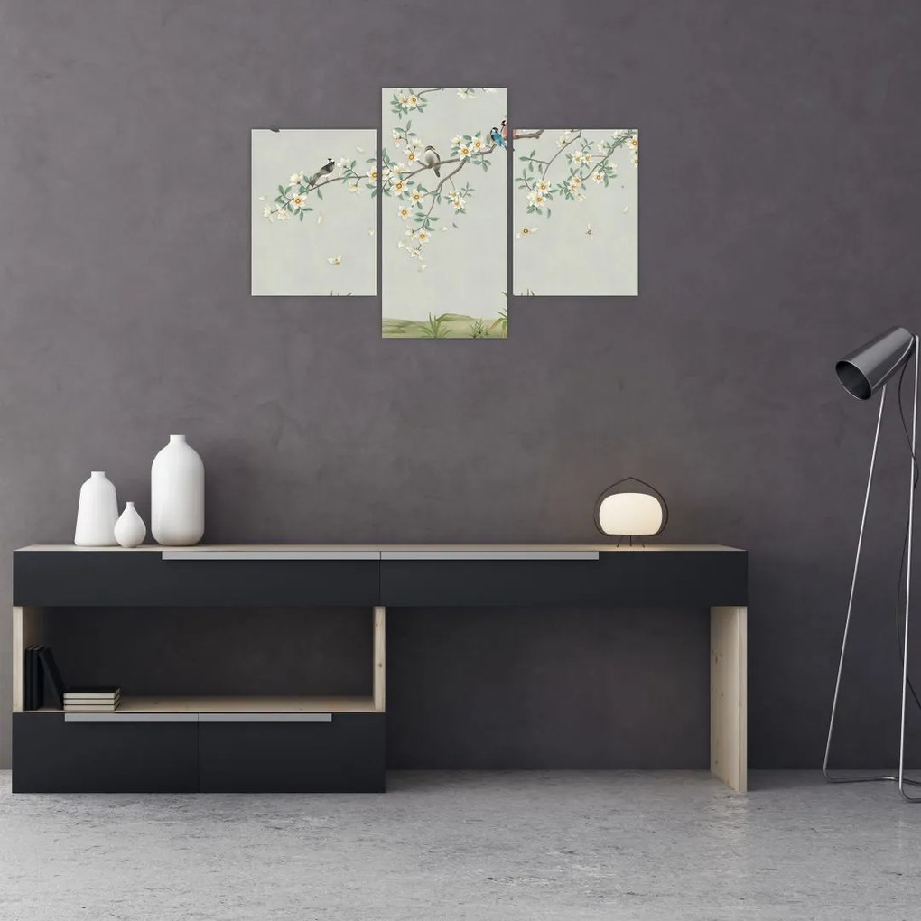 Tablou - Adunarea păsărilor (90x60 cm)