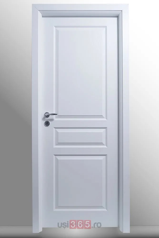 Usa cu toc reglabil HDF PORTA VIENA - ST DR 140-180 mm, Alb - Vopsit