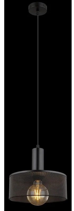 Pendul design industrial JEDD negru 25cm
