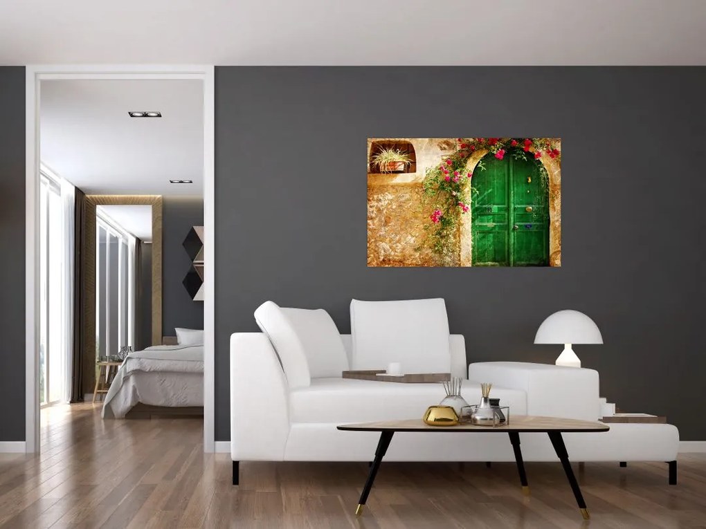 Tablou - Ușă veche (90x60 cm)