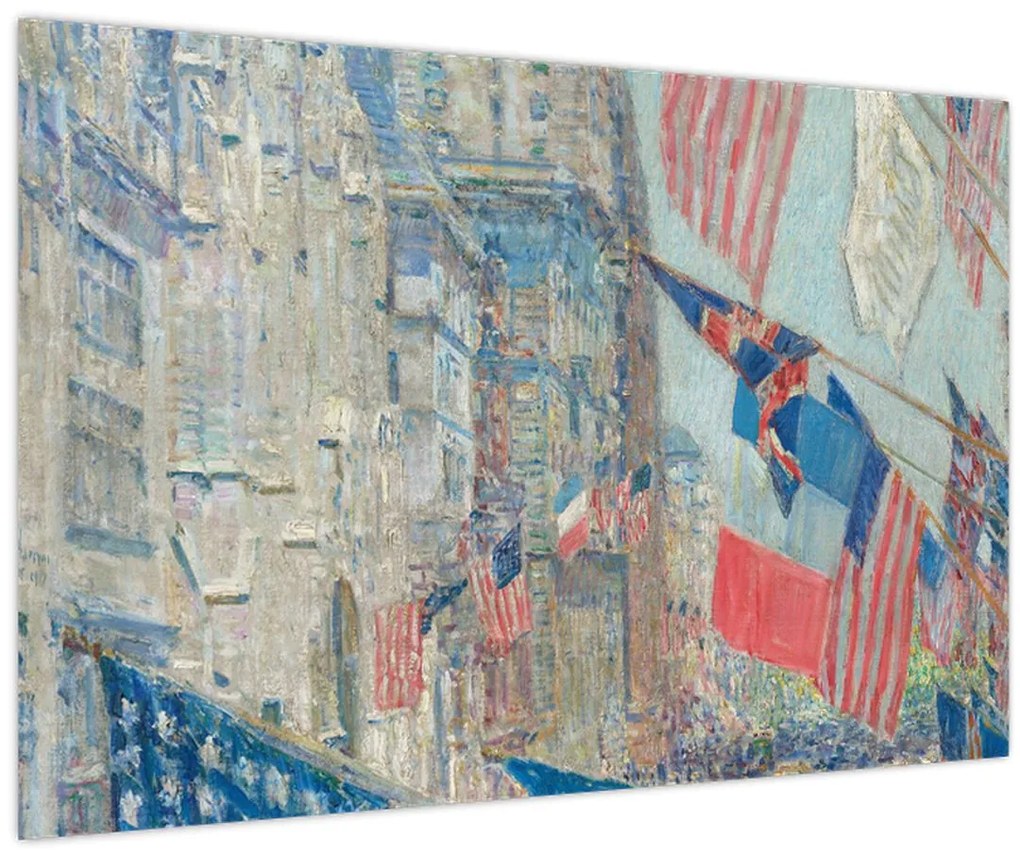 Tablou - Childe Hassam, Allies day, reproducere (90x60 cm)