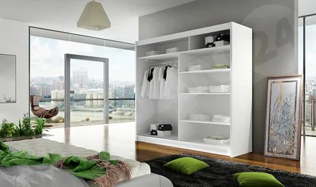 Dulap cu uși glisante Lena I 180 (negru) (fără iluminare). Promo -17%. 1058462