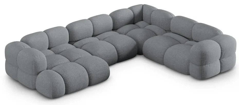 Colțar gri (cu colț pe partea dreaptă/în formă de "U") Loretto – Cosmopolitan Design