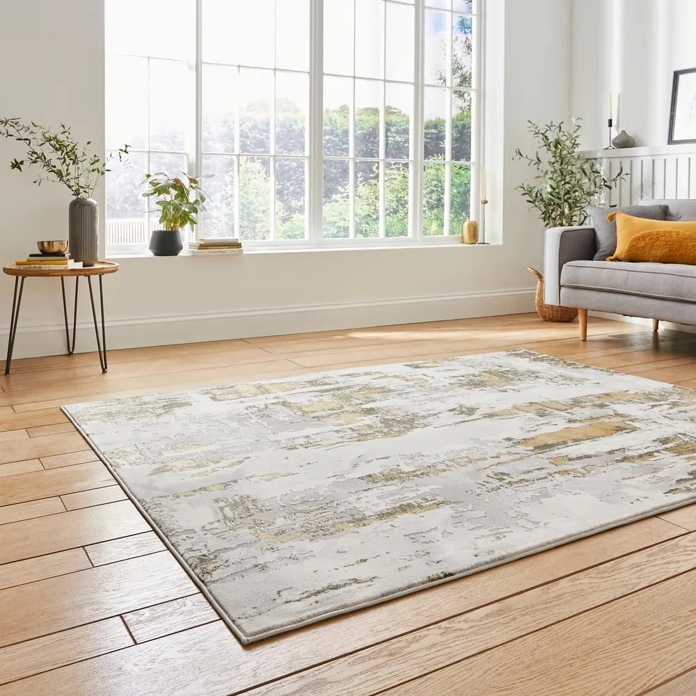 Covor gri deschis/auriu 200x290 cm Apollo – Think Rugs