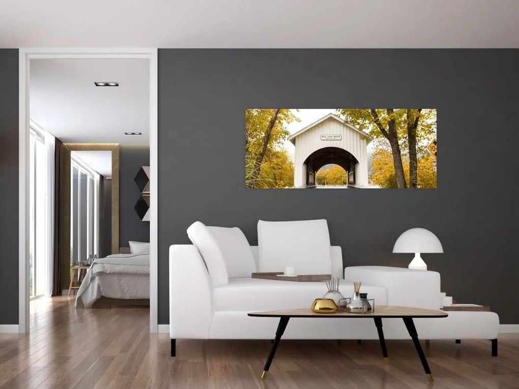Tablou cu podul în Oregon (120x50 cm)