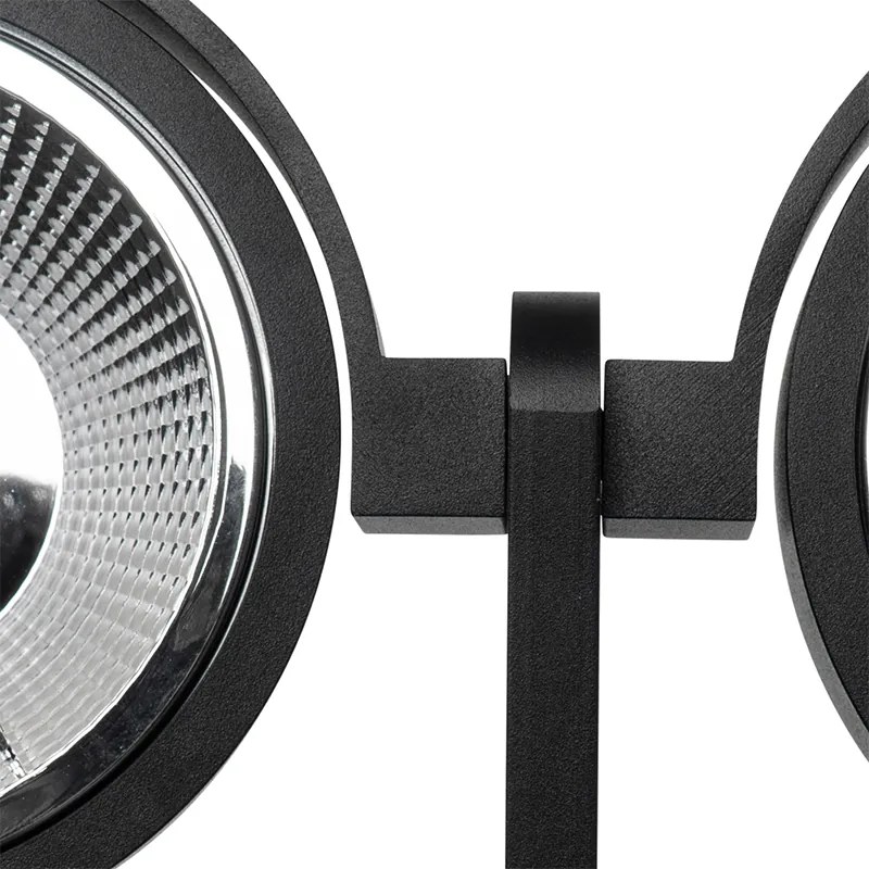 Spotlight modern negru cu 2 lumini - Master 111