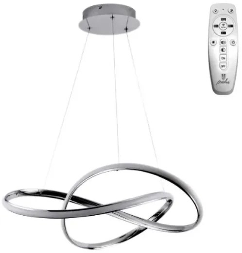 Lustră LED dimabilă pe cablu Brilagi COSMOWAVE LED/70W/230V 3000-6500K alb + telecomandă