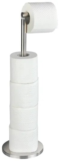 WENKO 22985100 - Suport pentru hârtie igienică, 21 x 55 cm, inox/argintiu