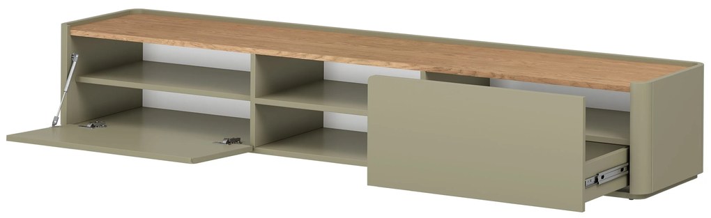 Dulap TV Elivo 220 cm - eukaliptus / stejar baltic dune