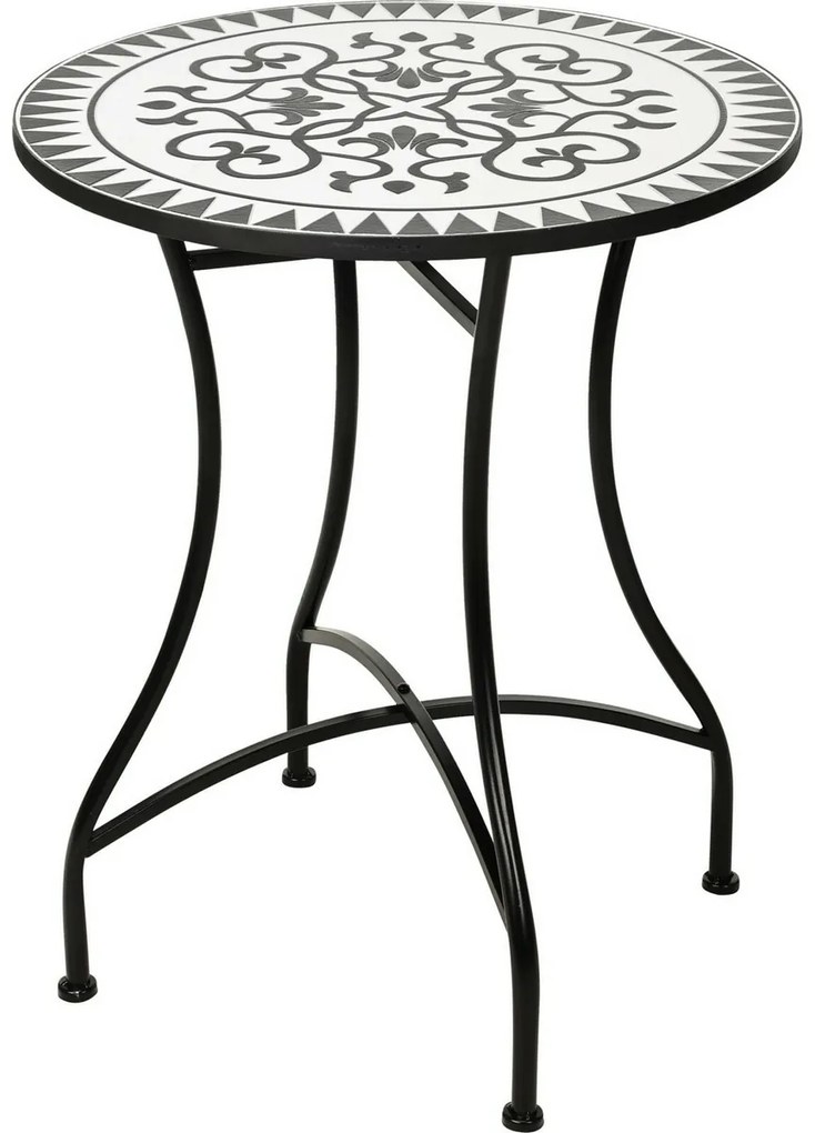 Masă de exterior Bistro decor Mozaic deschis, 60 xîn.71 cm
