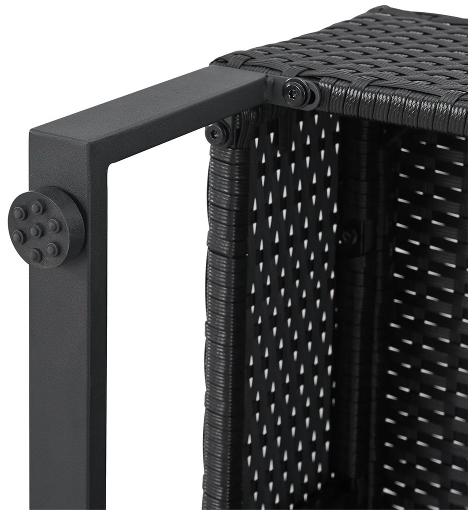 Juskys Set rattan Santorini - negru