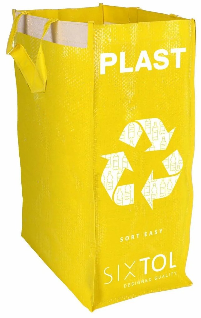 Sixtol Saci pentru sortarea deșeurilor SORT EASY 3SLIM, 18 x 30 x 40 cm, 3 x 22 l, 3 buc.