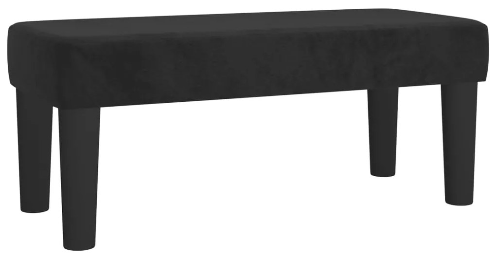 346640 vidaXL Bancă, negru, 70x30x30 cm, textil