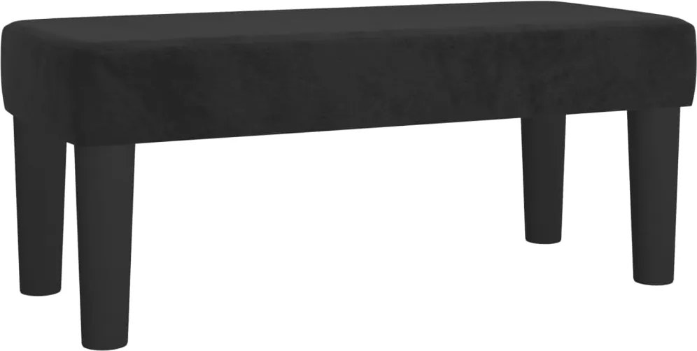 vidaXL Bancă, negru, 70x30x30 cm, textil