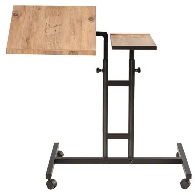 Măsuță ajustabilă GLEN 87x67 cm maro/neagră