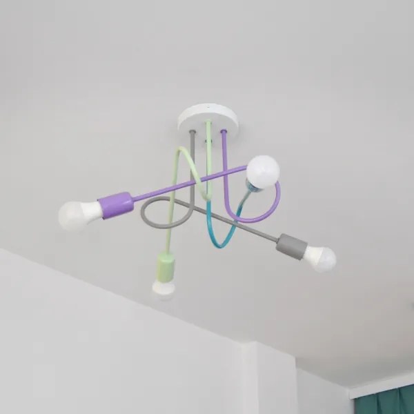 Lustr LED OXFORD 4xE27/10W/230V montat plafonieră