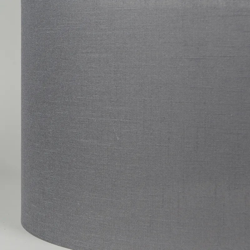 Abajur din material textil gri închis 50/50/25