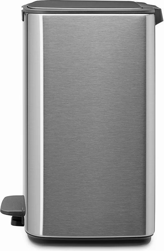 Coș de gunoi argintiu mat cu pedală din oțel 12 l Bo – Brabantia