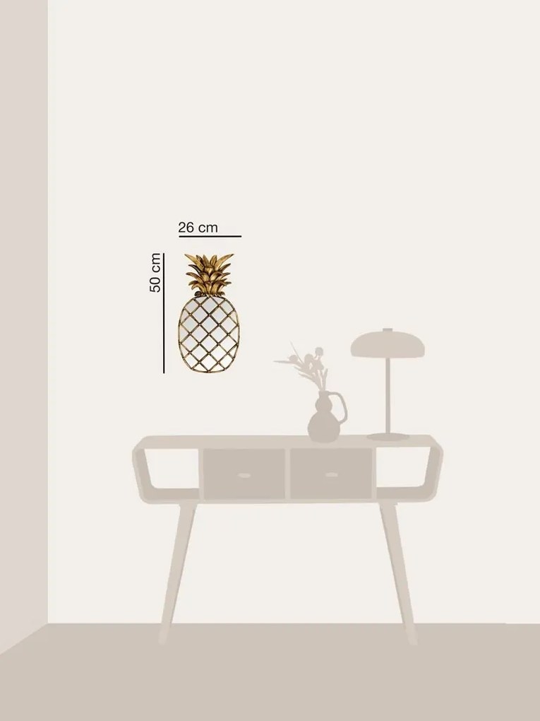 Oglinda de perete, din polirasina, Pineapple