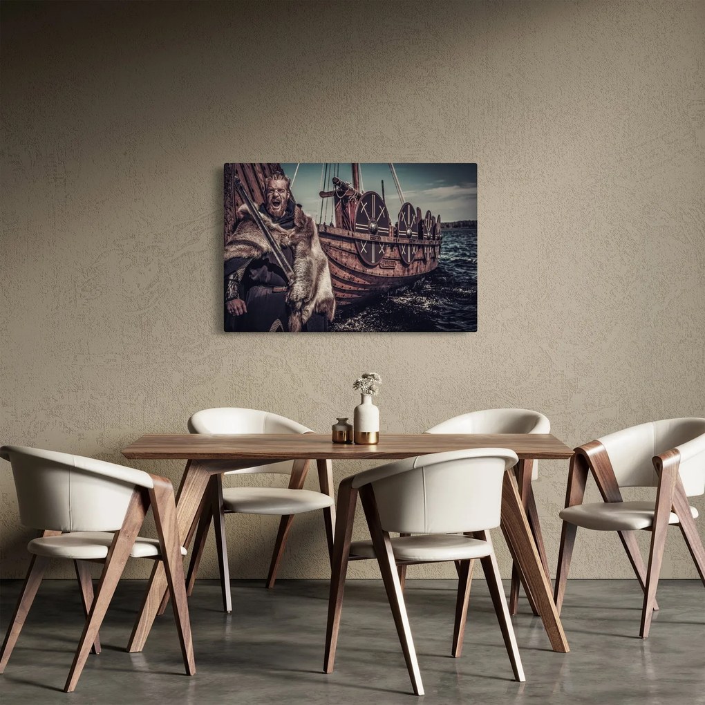 Tablou - Războinic viking (90x60 cm)