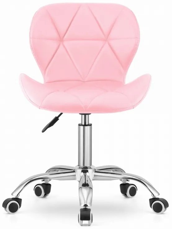 Set pentru birou masa de birou TAYLOR SONOMA 100x50 cm + scaun de birou AVOLA din piele ecologica roz