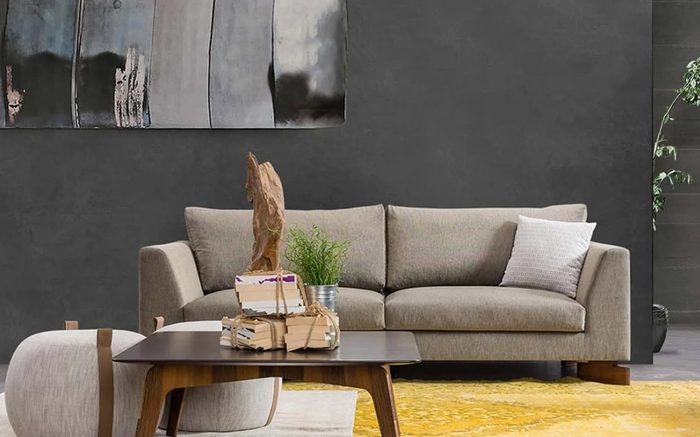 Canapea lemn masiv Panfilo, 230 × 85 × 101 cm
