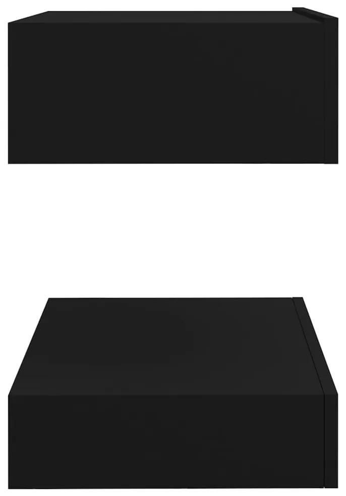 Noptiera, negru, 60x35 cm, PAL 1, Negru