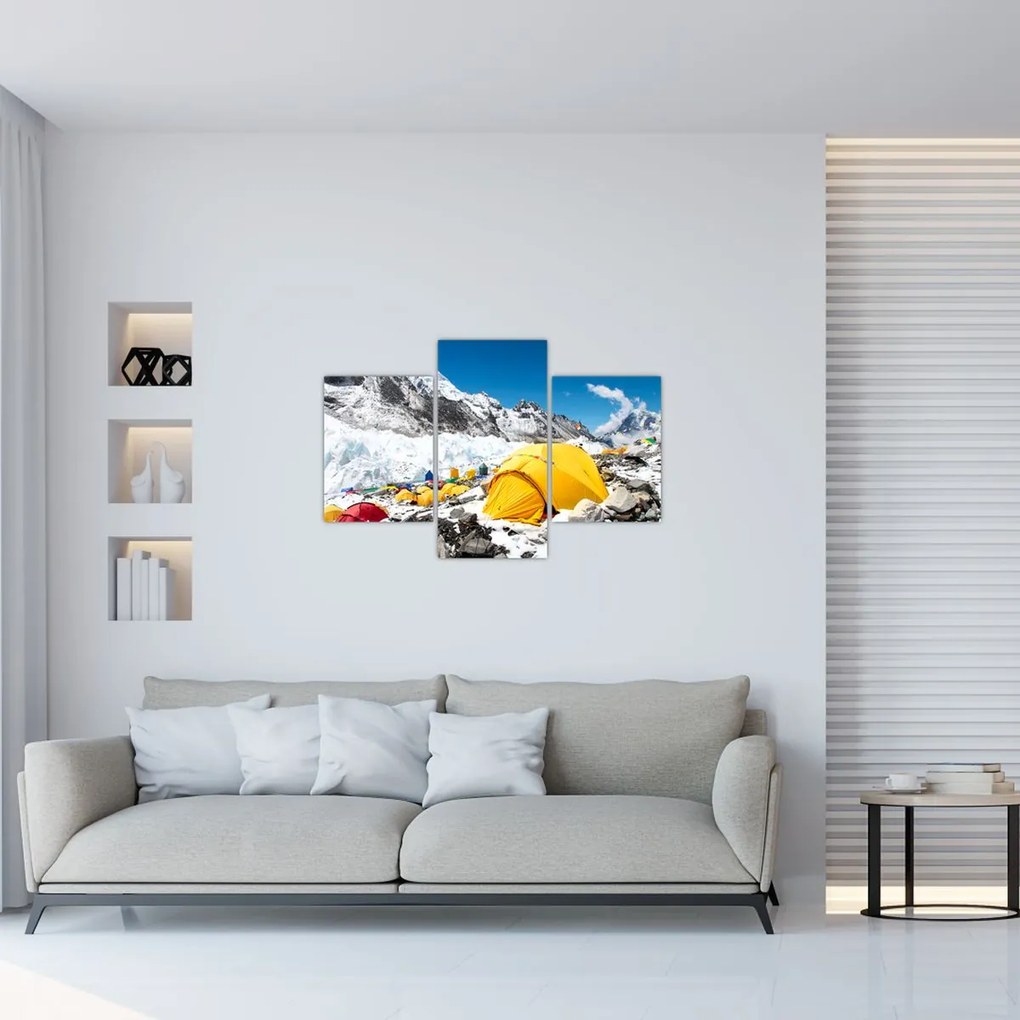Tablou - Camping la munte (90x60 cm)