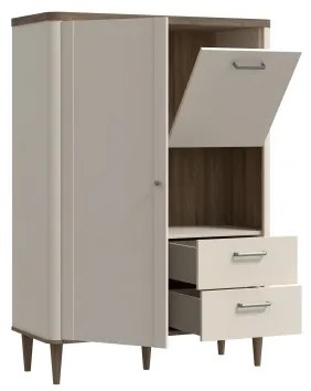 Comodă VIRO maro/bej