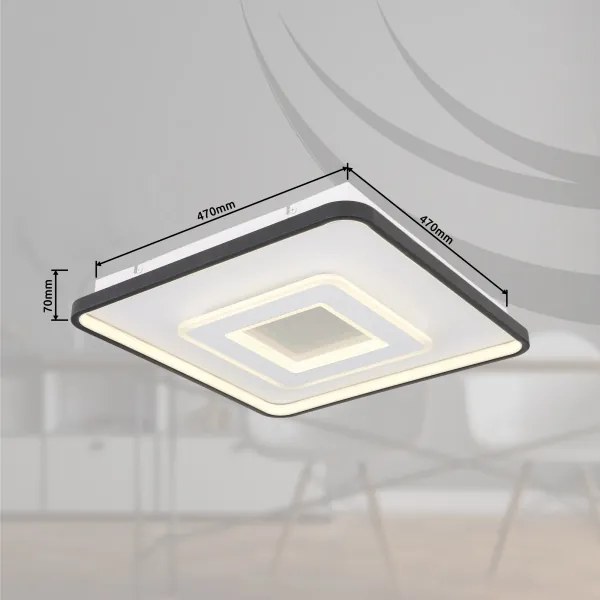 Plafonieră LED dimabilă BRIENNA LED/36W/230V Globo 48552D1 + telecomandă