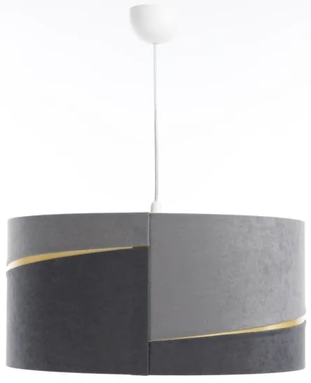 Lustră pe cablu SWING 1xE27/60W/230V gri/auriu