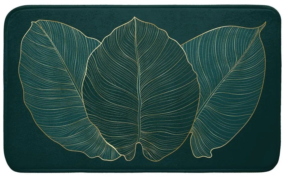 Covoraș de baie verde închis 45x75 cm Jade – douceur d'intérieur