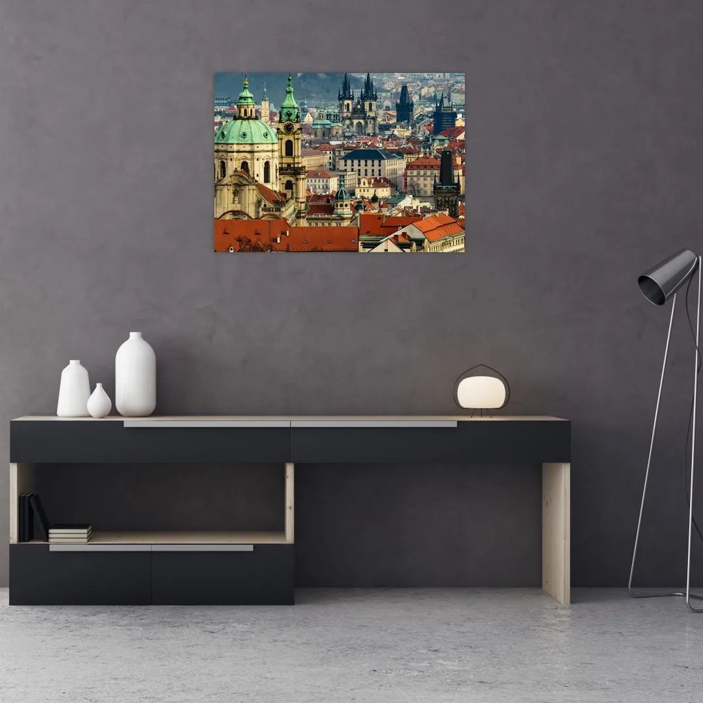 Tablou - Panorama din Praga (70x50 cm)