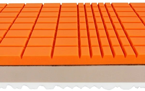 Saltea din spumă URANOS 1 80 x 200 cm, cu fibră de cocos