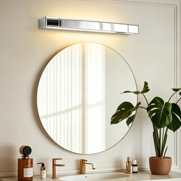 Brilagi - Iluminare LED pentru oglinzi de baie AQUA LINE LED/12W/230V 45 cm IP44 crom lucios