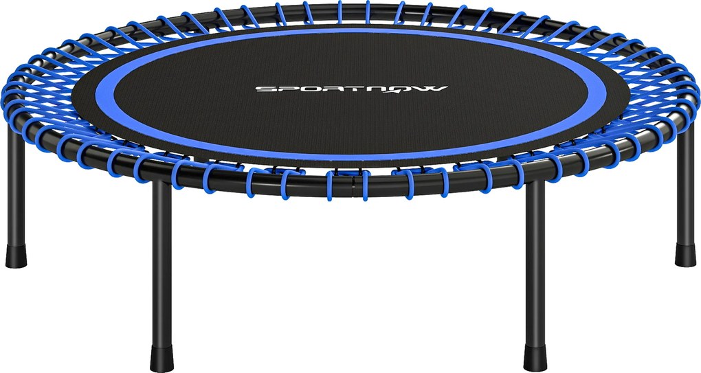 SPORTNOW Trambulină Elastică Fitness cu 36 de Corzi din Oțel și PP, Ø114x31 cm, Albastru | Aosom Romania