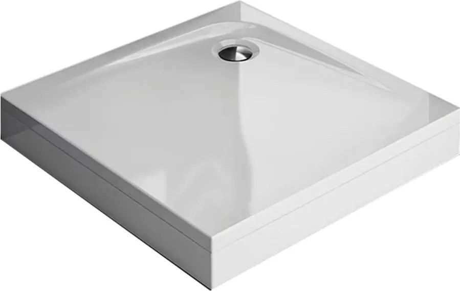 Cadita pentru dus Kolpasan Evelin Q cu masca si picioare incluse 90x90 cm