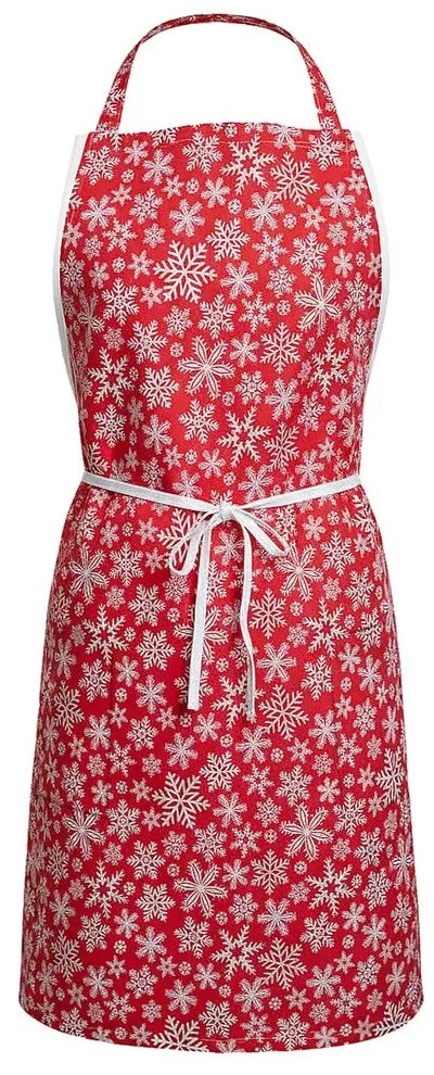 Șorț din bumbac cu fulgi de zăpadă